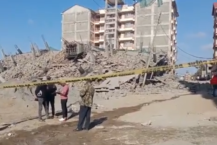 9 storey buidling under construction in Ruiru collapses