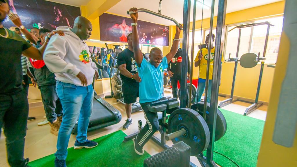 Ugali Man officially unveils his Modern Gym in Rongai (Photos)