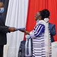 President Uhuru Kenyatta with Professor Fatuma Chege