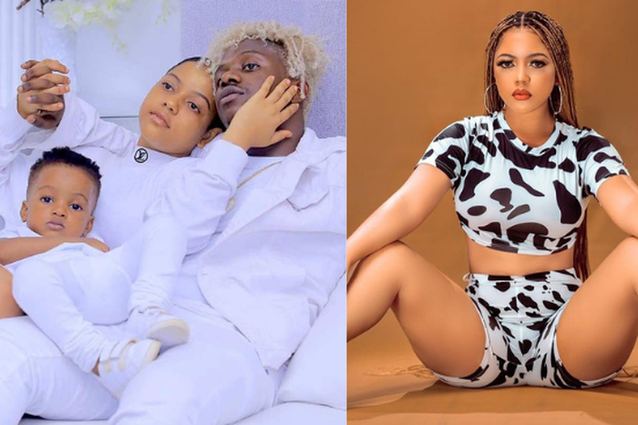 Rayvanny  and his Baby Mama Fahyma and their son