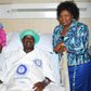 ODM Party Leader Raila Odinga afetr a successful surgery