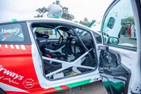 Inside one of the safari rally cars driven by President Uhuru Kenyatta