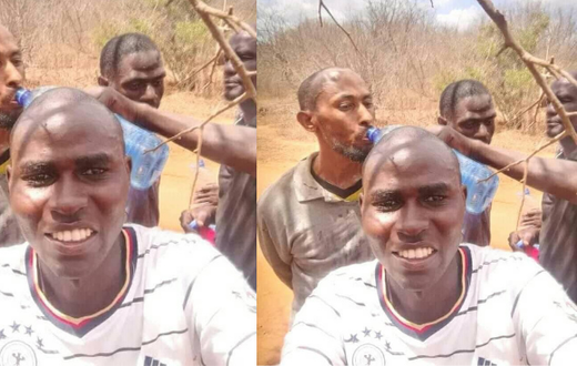 Paul Mulati with the three terror Suspects