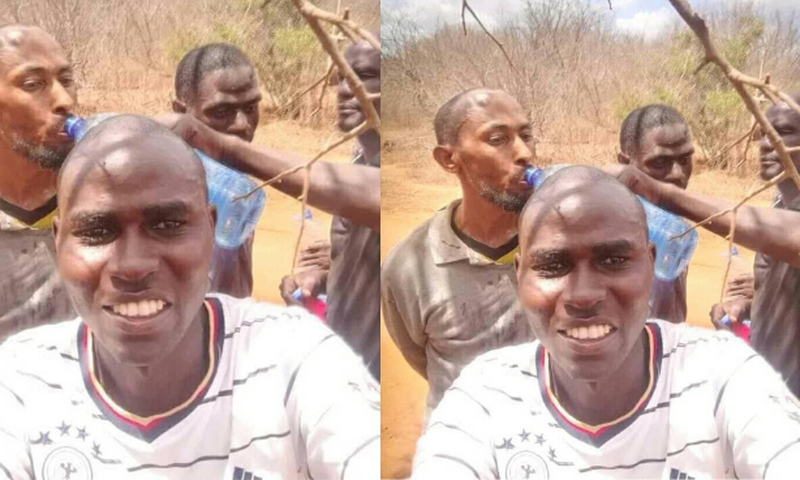 Paul Mulati with the three terror Suspects