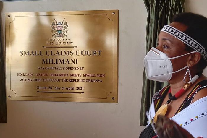 Acting CJ Philomena Mwilu launches Small Claims Court at Milimani Law Courts