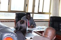 Labour PS Peter Tum during a recent meeting with UN officials