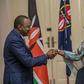 President Uhuru Kenyatta with Sports CS Amina Mohammed