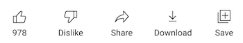In this design the dislike button doesn’t include a public count.
