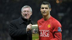 Cristiano Ronaldo (right) highlighted the importance of Alex Ferguson (left) in his return to Manchester United
