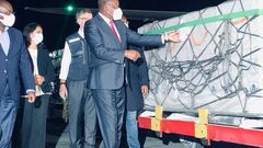 Mutahi Kagwe speaks after receiving 1st batch of Covid-19 Vaccines (Courtesy)