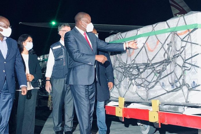 Mutahi Kagwe speaks after receiving 1st batch of Covid-19 Vaccines (Courtesy)