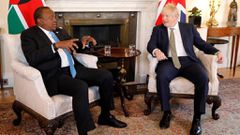 Uhuru Kenyatta and Boris Johnson