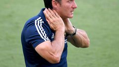 Guillermo Barros Schelotto, pictured in August 2020 when Los Angeles Galaxy coach, has been hired by the Paraguay national team alongside his twin brother Gustavo
