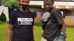Carol Radull visits Conjestina Acheing at their family home in Yala (Courtesy )