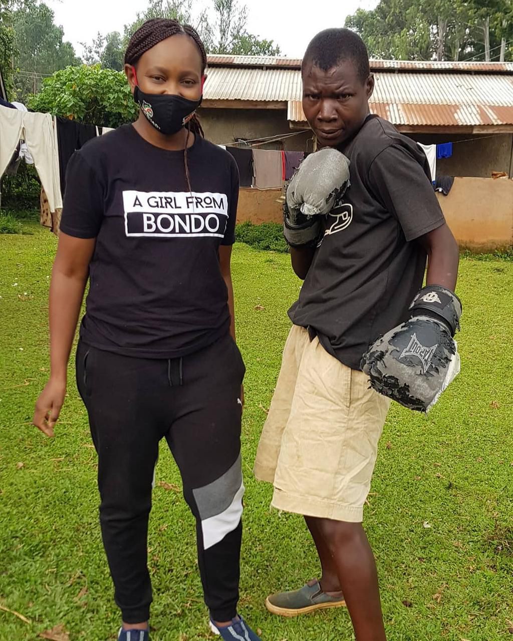 Carol Radull visits Conjestina Acheing at their family home in Yala (Courtesy )