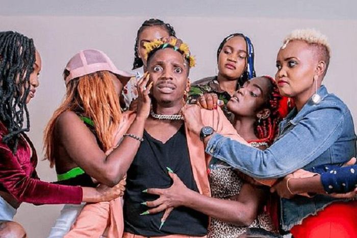 Eric-Omondi with Wife Material Season 1 contestants