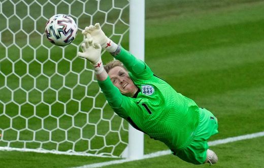 England goalkeeper Jordan Pickford