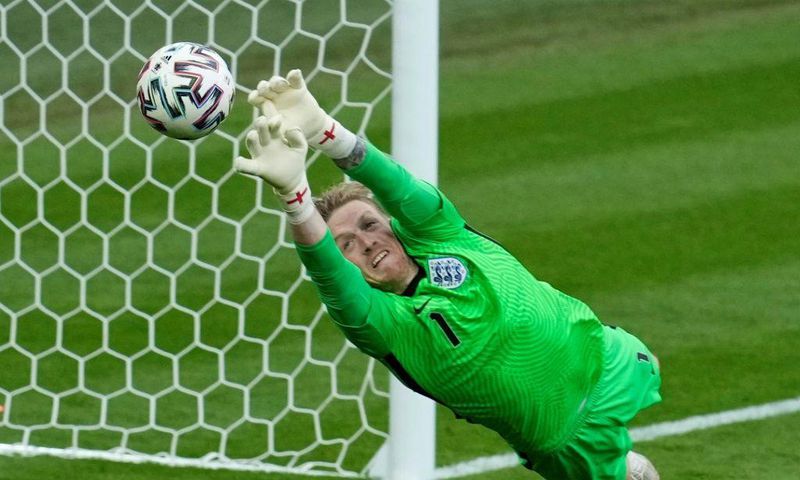 England goalkeeper Jordan Pickford