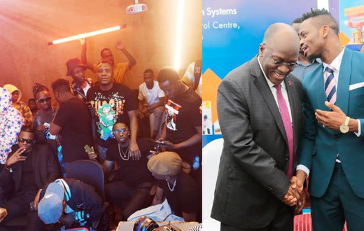 Tanzanian Musician's hit the studio to record special tribute song to Magufuli hours after his death