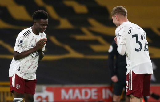 Bukayo Saka and Emile Smith Rowe have impressed Arsenal manager Mikel Arteta