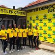 Campaigners at United Democratic Alliance's (UDA) offices