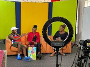 Actress Natasha Ngegie aka Stella, Malik Lemmy alias Govi and Pulse Live's Cherry