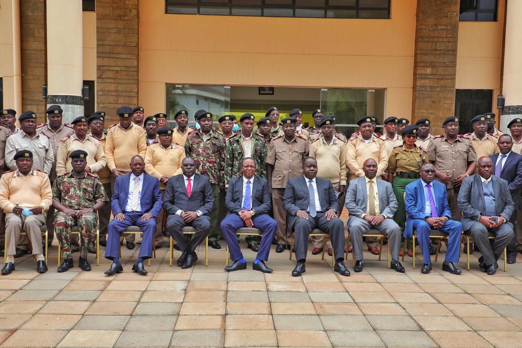 Interior CS Fred Matiang'i with NGAO administrators