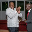 President Uhuru Kenyatta with Eliud Kipchoge at State House Cocktail party on September 8, 2021