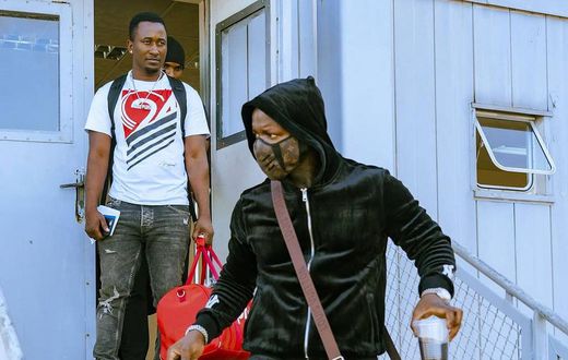Single Boy is here –Shouts Harmonize after landing in Nairobi (Photos)