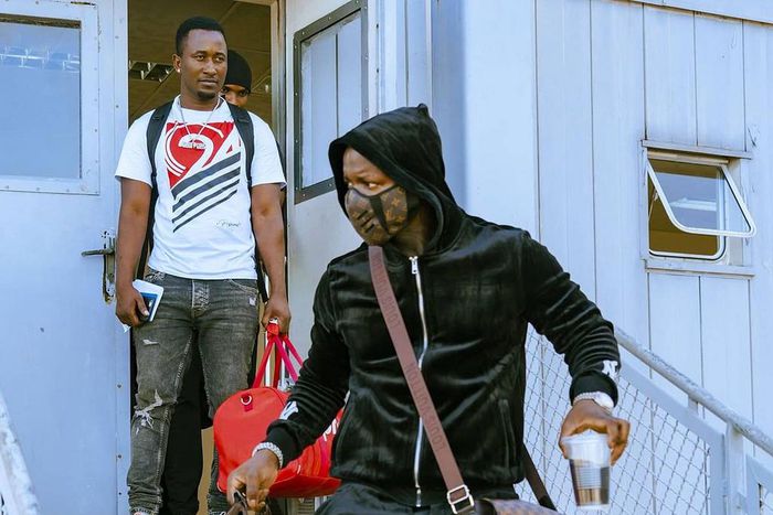 Single Boy is here –Shouts Harmonize after landing in Nairobi (Photos)