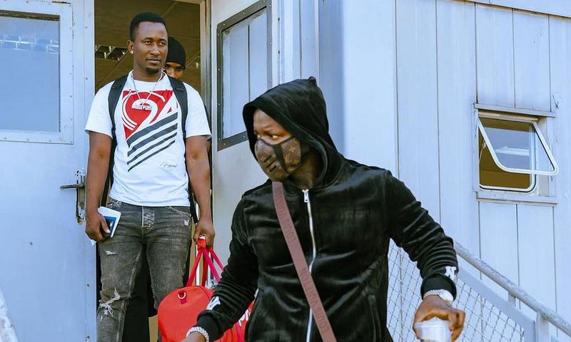 Single Boy is here –Shouts Harmonize after landing in Nairobi (Photos)