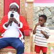 Raila dresses as santa to spread christmas cheer amongst kids [PHOTOS]