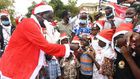 Raila dresses as santa to spread christmas cheer amongst kids [PHOTOS]