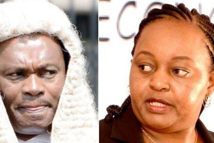 Photo collage of National Assembly Speaker Justin Muturi and Kirinyaga Governor Anne Waiguru