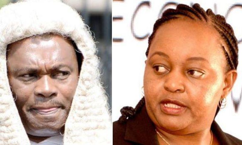 Photo collage of National Assembly Speaker Justin Muturi and Kirinyaga Governor Anne Waiguru
