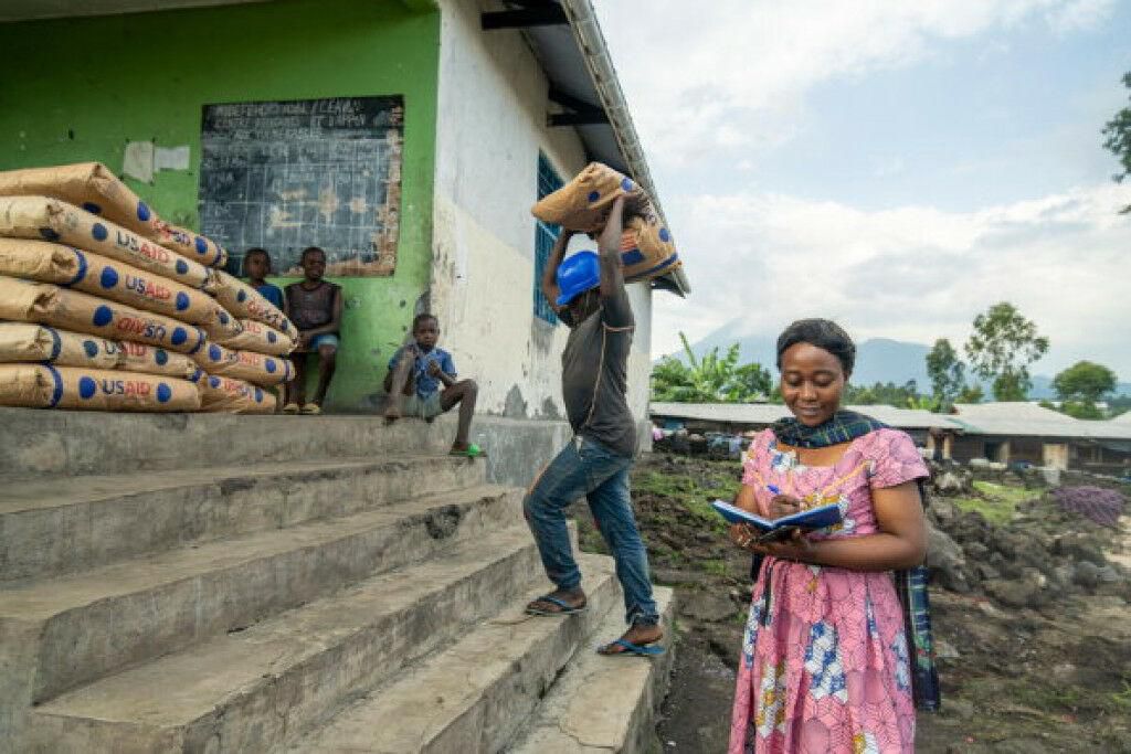 WFP provides food to thousands displaced from Goma after Volcano ...