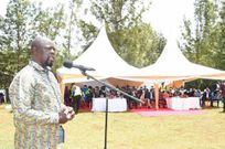 Governor Khaemba. Photos for the Burial ceremony of Allan Chesang's father