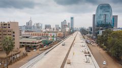 Nairobi Expressway contruction at Westlands