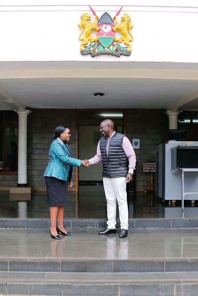 Deputy President William Ruto with Kiambu Woman Representative Gathoni Wa Muchomba