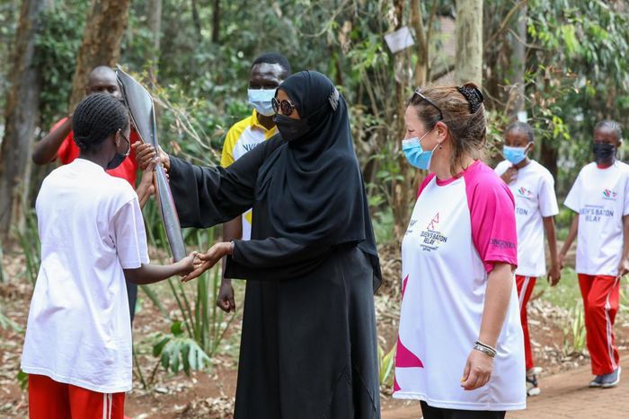 Ministry of Sports CS Amina Mohammed on Tuesday, October 2 welcomed the Commonwealth Baton Relay to Kenya in its 8th stop of the Tour.