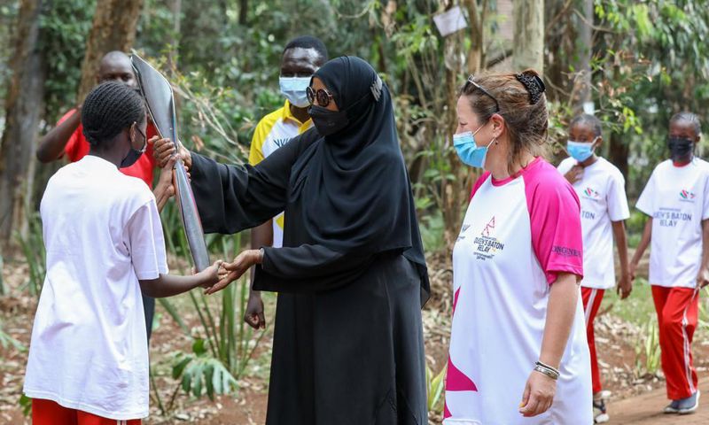 Ministry of Sports CS Amina Mohammed on Tuesday, October 2 welcomed the Commonwealth Baton Relay to Kenya in its 8th stop of the Tour.