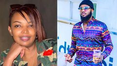 DJ Saint Kevin and Karen Nyamu