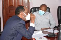 Comedian Eric Omondi finally meets Ezekiel Mutua alongside Churchill & Jalang’o (Photos)