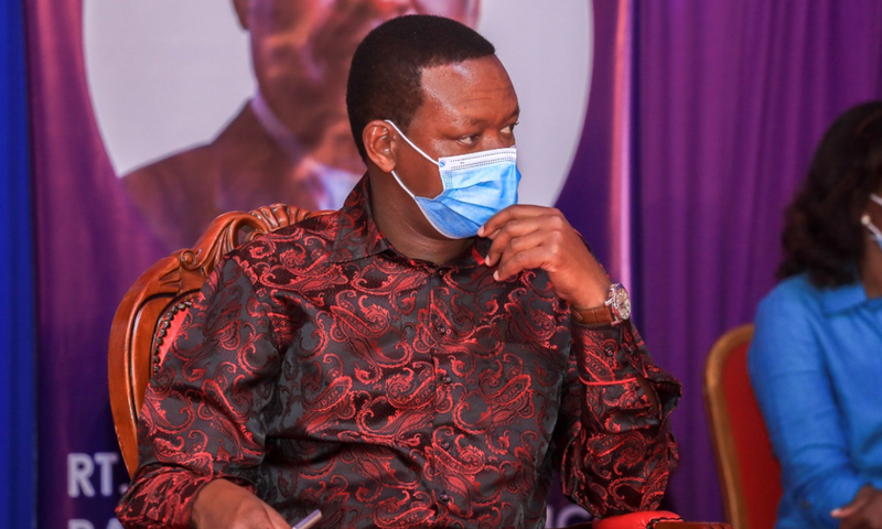 Machakos Governor Alfred Mutua during a recent campaign meeting for ODM party leader Raila Odinga