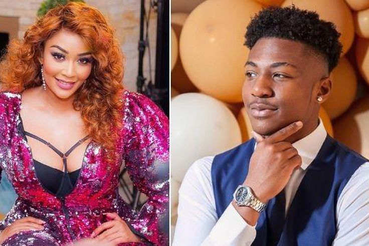 Zari Hassan and her son Pinto Tlale