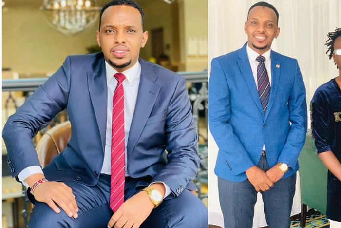 Alinur  Mohamed with Bahati