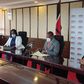 Health CS Mutahi Kagwe during a meeting at Afya Haouse
