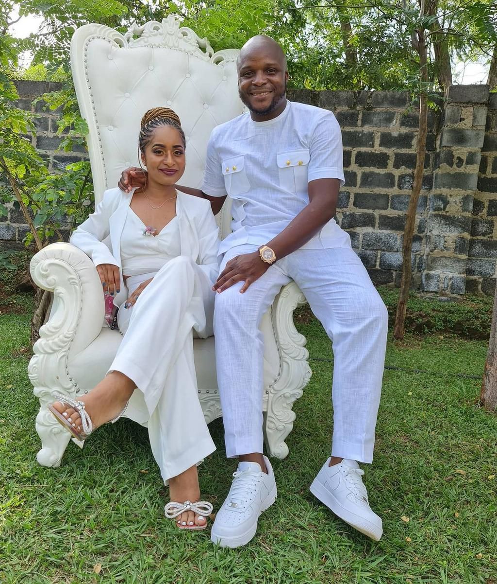 Media Personality Jalang'o and His wife Amina
