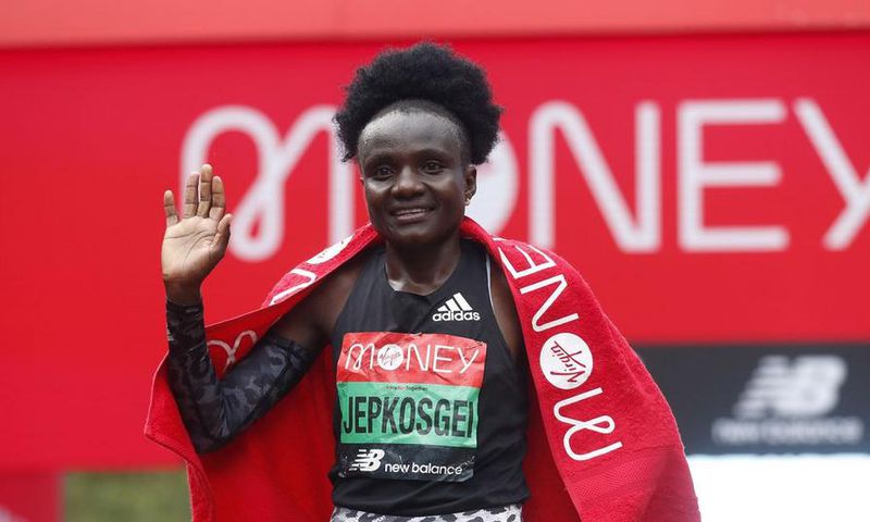 Joyciline Jepkosgei wins women's event at the 2021 London Marathon