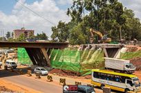 Ongoing construction at Kangemi bridge